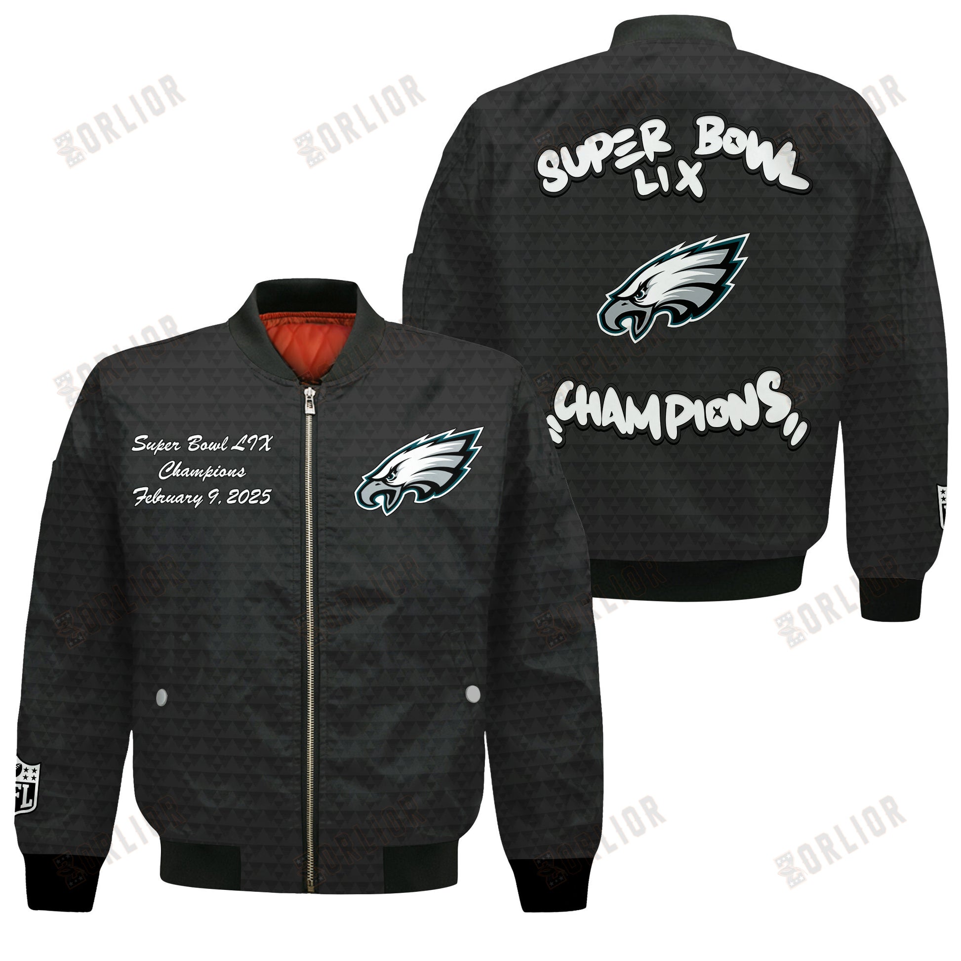 Philadelphia Eagles Super Bowl LIX Champions Wings Of Conquest Bomber Jacket