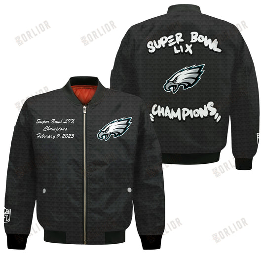 Philadelphia Eagles Super Bowl LIX Champions Wings Of Conquest Bomber Jacket