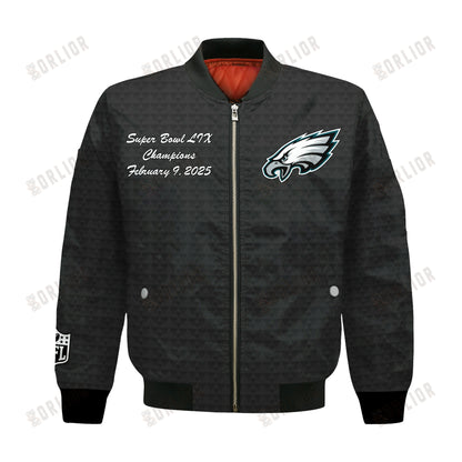 Philadelphia Eagles Super Bowl LIX Champions Wings Of Conquest Bomber Jacket