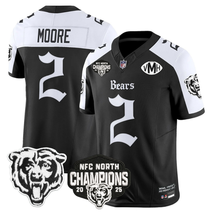 CHI 'Gothic Midway Legacy' NFC North Champions Patch Vapor Limited Jersey - All Stitched