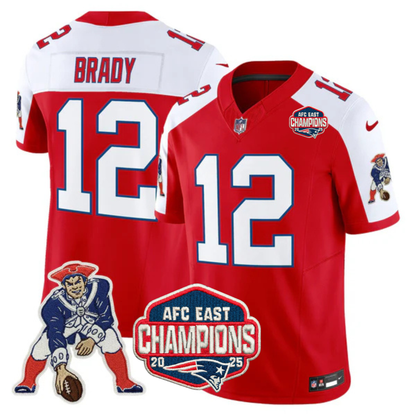 NE AFC East Champions Throwback Vapor Limited Jersey V2 - All Stitched