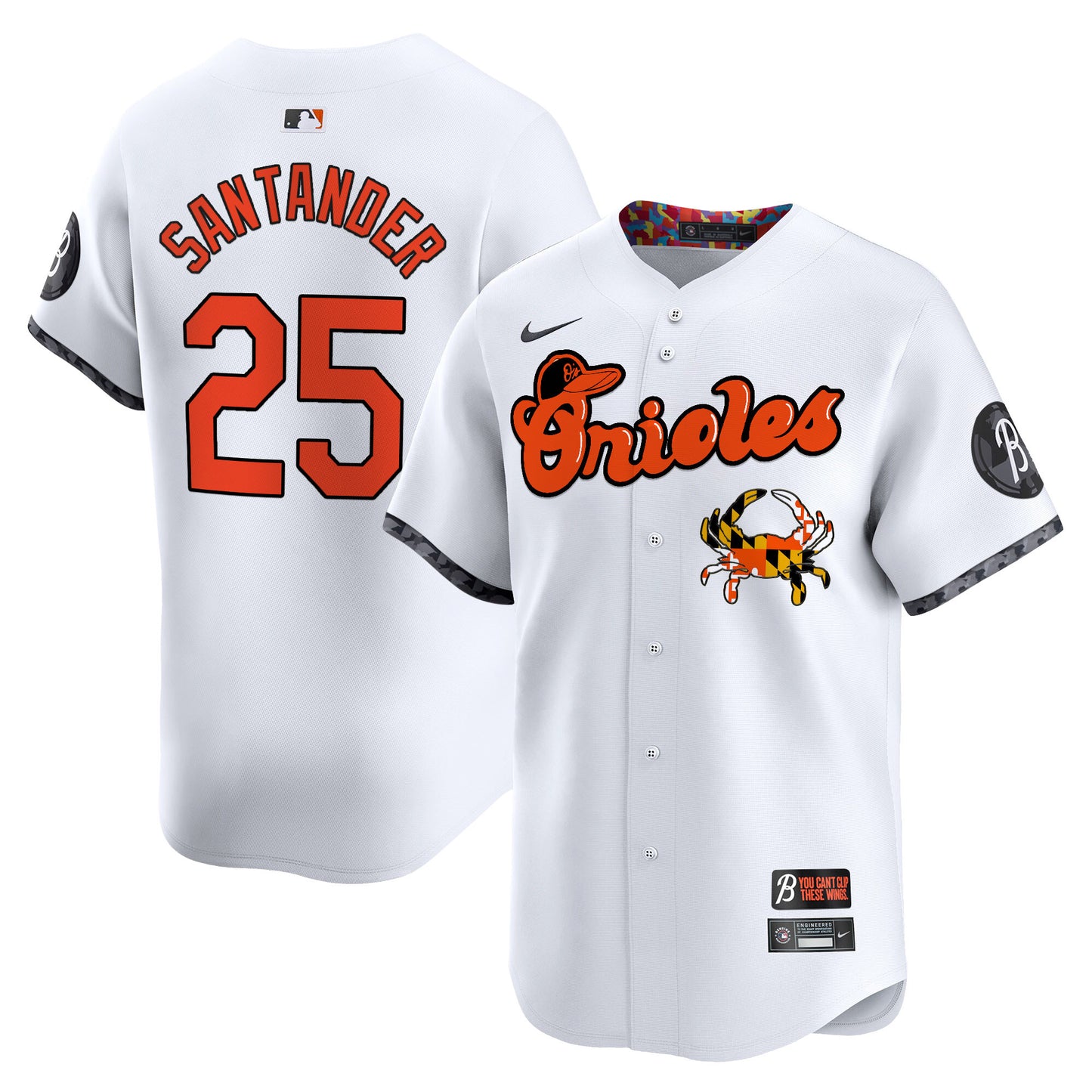 Baltimore Orioles Maryland Blue Crab Vapor Premier Limited Jersey - All Stitched