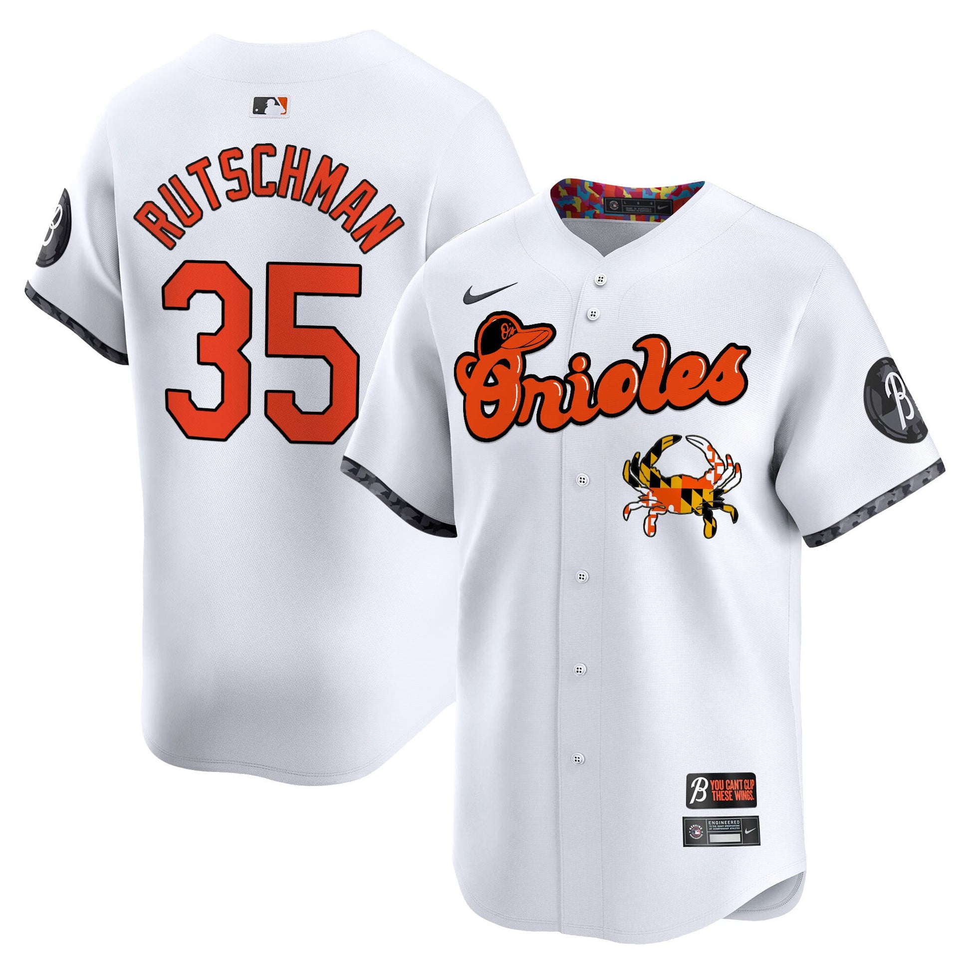 Baltimore Orioles Maryland Blue Crab Vapor Premier Limited Jersey - All Stitched