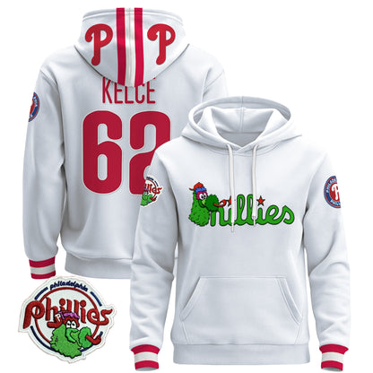 Men's Philadelphia Phillies Phanatic Patch Pullover Hoodie - All Stitched