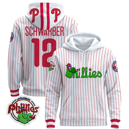 Men's Philadelphia Phillies Phanatic Patch Pullover Hoodie - All Stitched