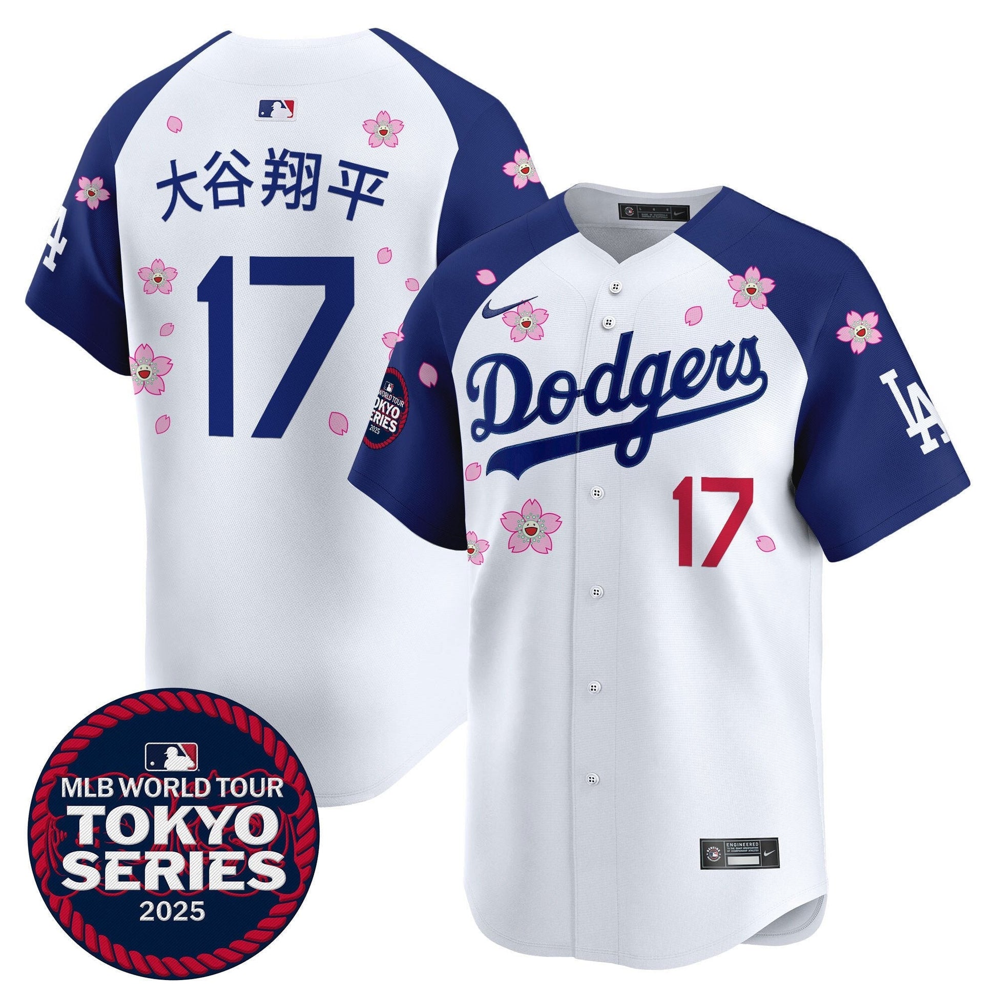 Men's Dodgers Tokyo Series 2025 Vapor Premier Limited Jersey V2 - Stitched