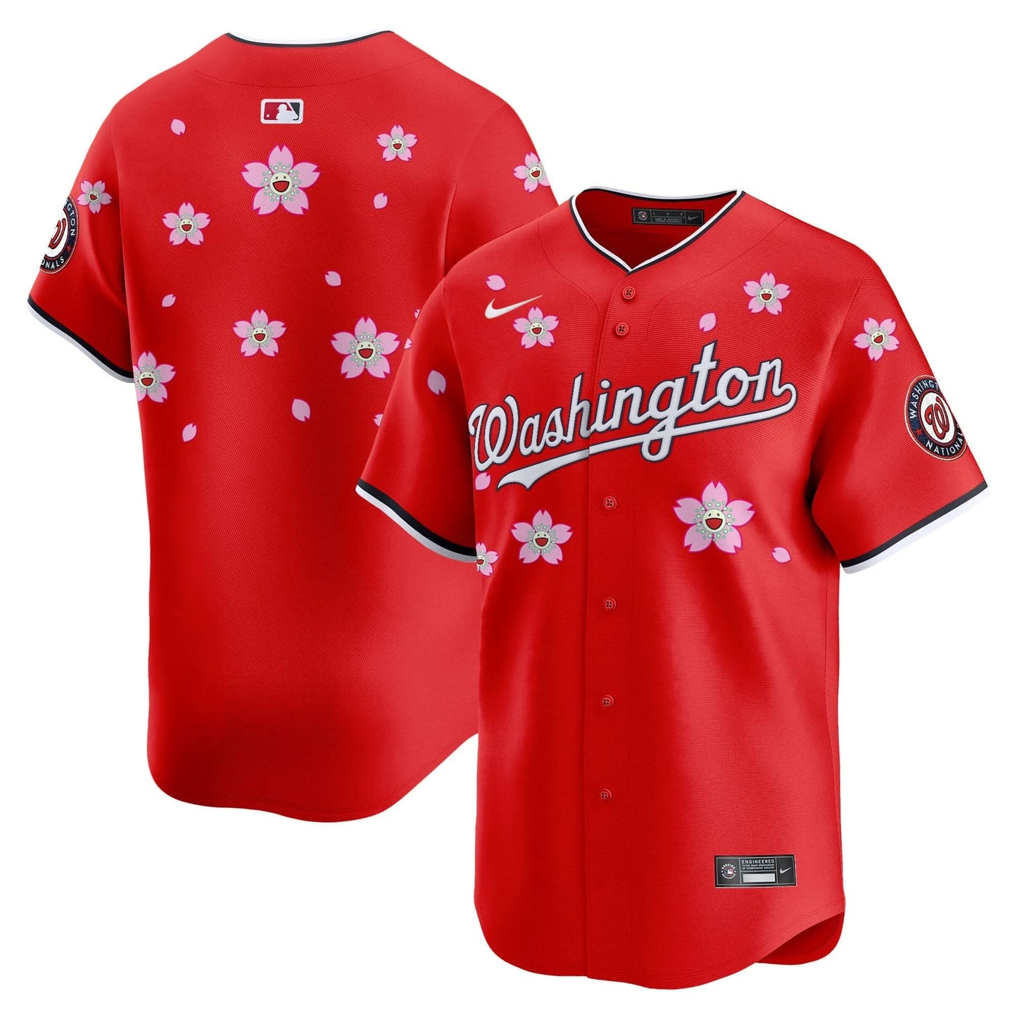 Men's Washington Nationals Cherry Blossom Vapor Premier Limited Jersey - Stitched