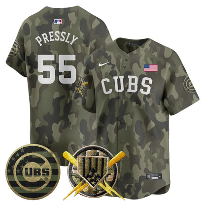Men's Chicago Cubs 2025 Armed Forces Jersey - All Stitched