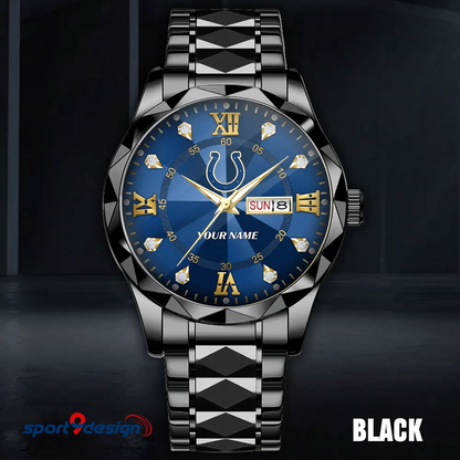 Indianapolis Colts - American Football Men Luxury Hand Watch All Team Custom Any Name Gift For Fan - Limited Edition
