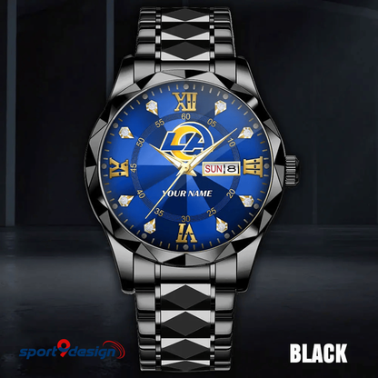 Los Angeles Rams - American Football Men Luxury Hand Watch All Team Custom Any Name Gift For Fan - Limited Edition