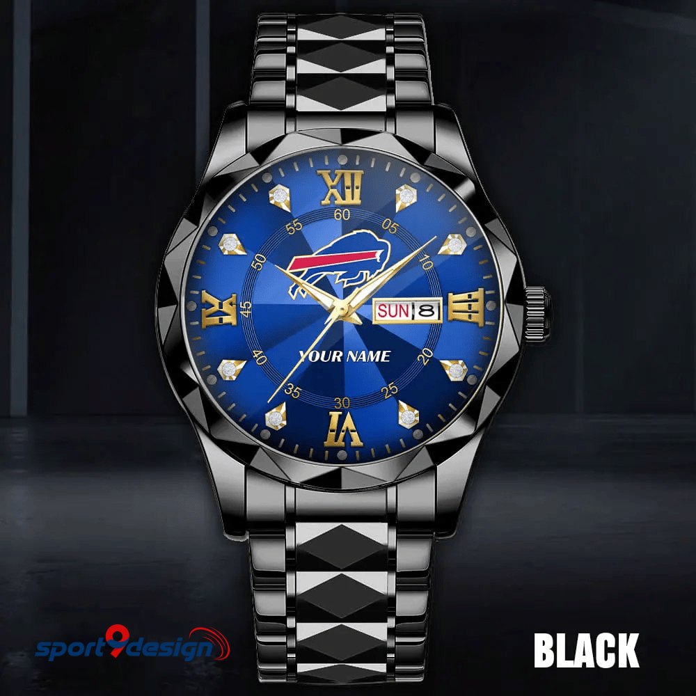 Buffalo Bills - American Football Men Luxury Hand Watch All Team Custom Any Name Gift For Fan - Limited Edition