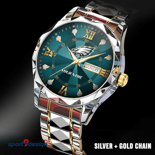 Philadelphia Eagles - American Football Men Luxury Hand Watch All Team Custom Any Name Gift For Fan - Limited Edition