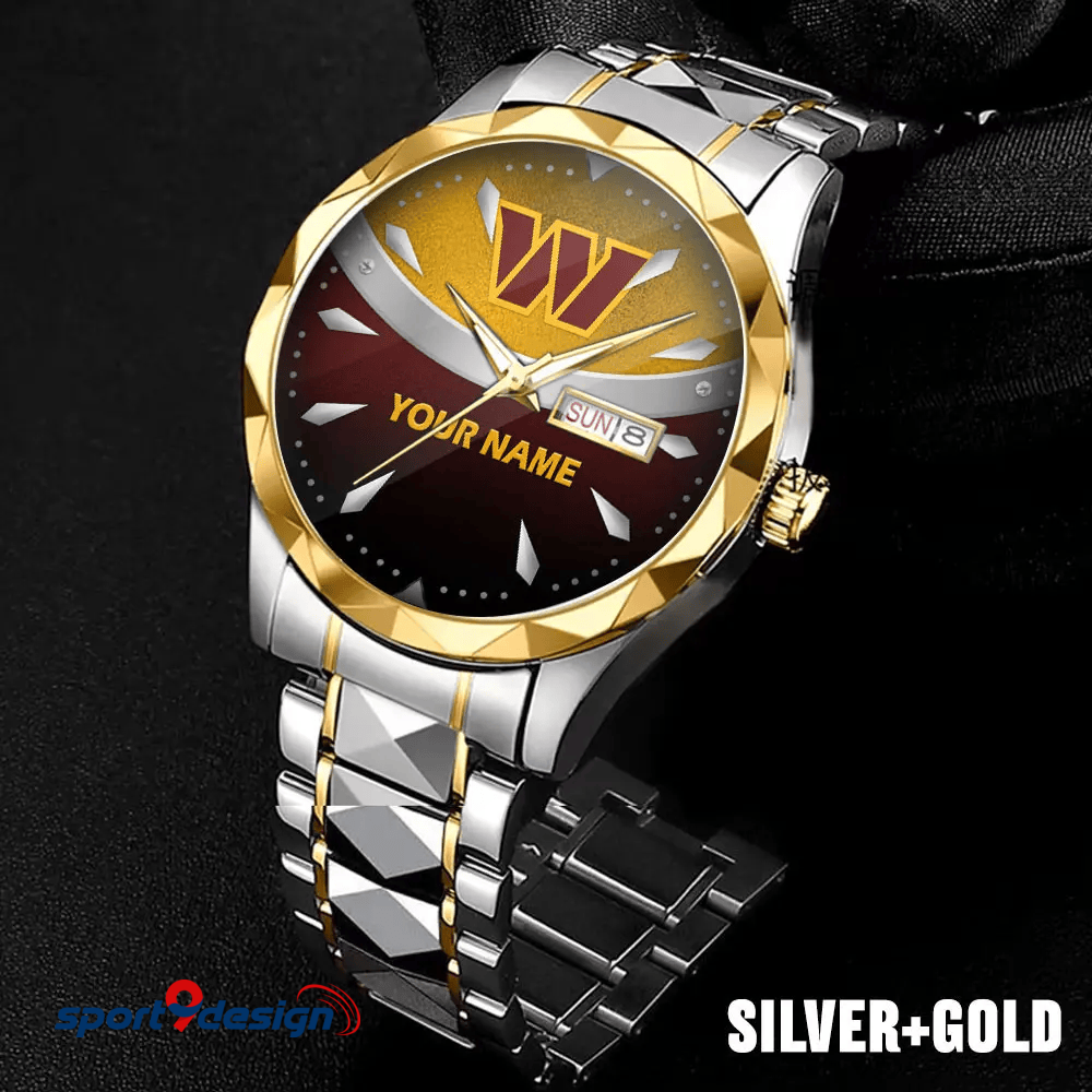 Washington Commanders - American Football Men Luxury Hand Watch Custom Any Name Gifts For Fan-Limitted Edition