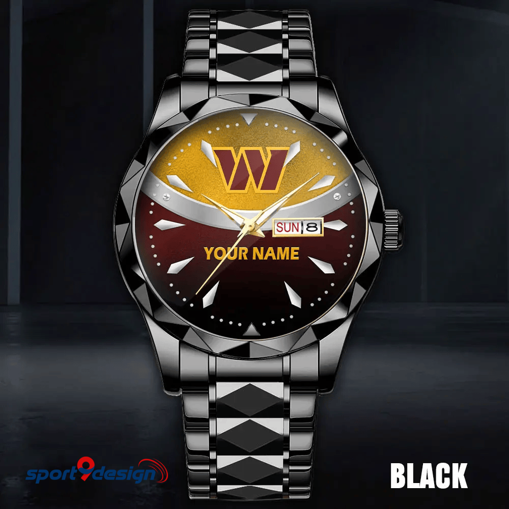 Washington Commanders - American Football Men Luxury Hand Watch Custom Any Name Gifts For Fan-Limitted Edition