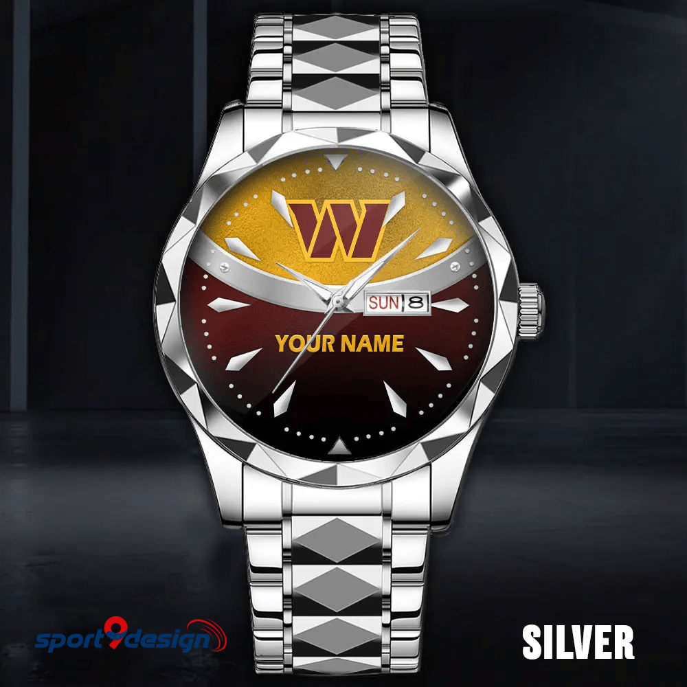 Washington Commanders - American Football Men Luxury Hand Watch Custom Any Name Gifts For Fan-Limitted Edition