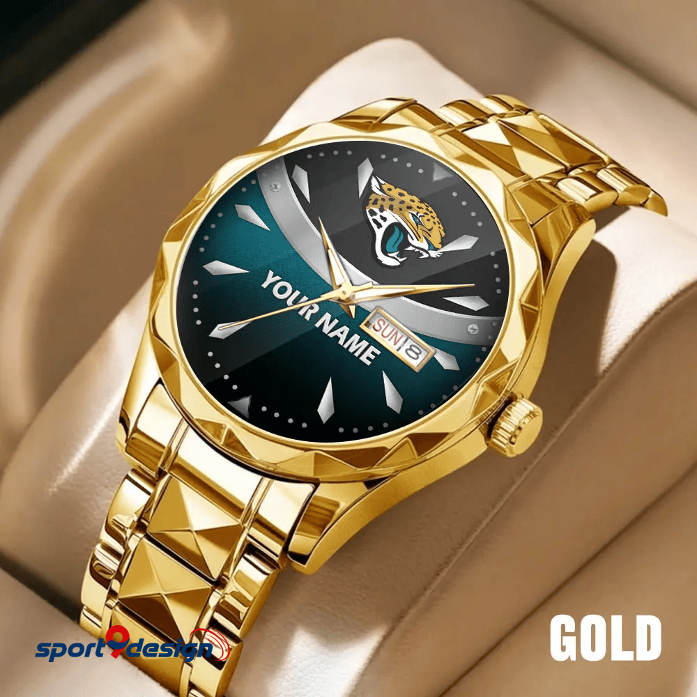 Jacksonville Jaguars - American Football Men Luxury Hand Watch Custom Any Name Gifts For Fan-Limitted Edition