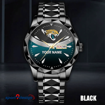 Jacksonville Jaguars - American Football Men Luxury Hand Watch Custom Any Name Gifts For Fan-Limitted Edition