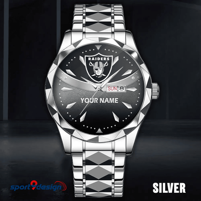 Las Vegas Raiders - American Football Men Luxury Hand Watch Custom Any Name Gifts For Fan-Limitted Edition