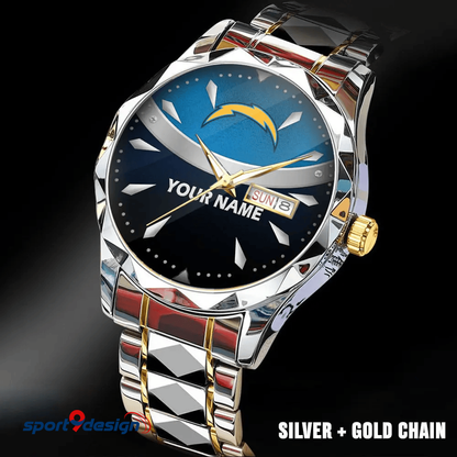 Los Angeles Chargers - American Football Men Luxury Hand Watch Custom Any Name Gifts For Fan-Limitted Edition