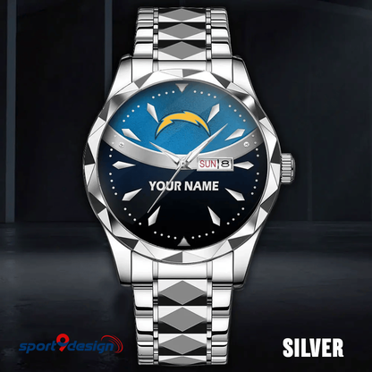 Los Angeles Chargers - American Football Men Luxury Hand Watch Custom Any Name Gifts For Fan-Limitted Edition