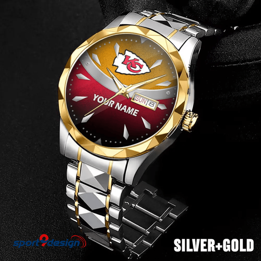 Kansas City Chiefs - American Football Men Luxury Hand Watch Custom Any Name Gifts For Fan-Limitted Edition