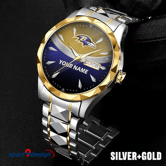 Baltimore Ravens - American Football Men Luxury Hand Watch Custom Any Name Gifts For Fan-Limitted Edition