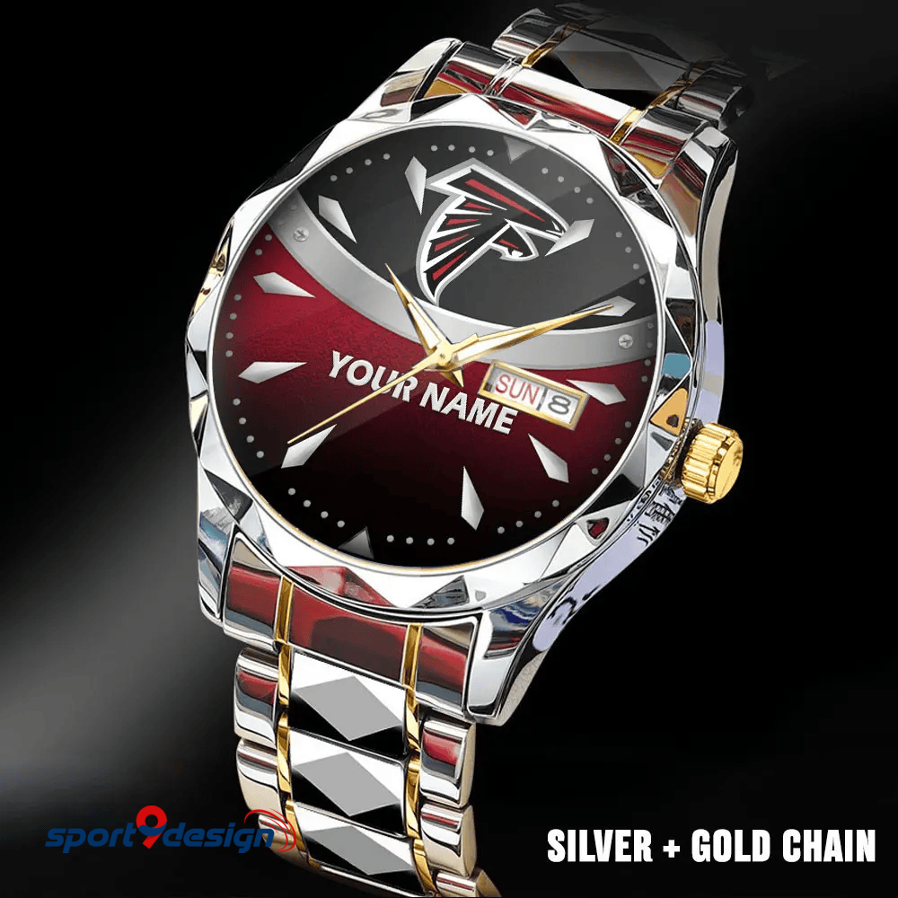 Atlanta Falcons - American Football Men Luxury Hand Watch Custom Any Name Gifts For Fan-Limitted Edition