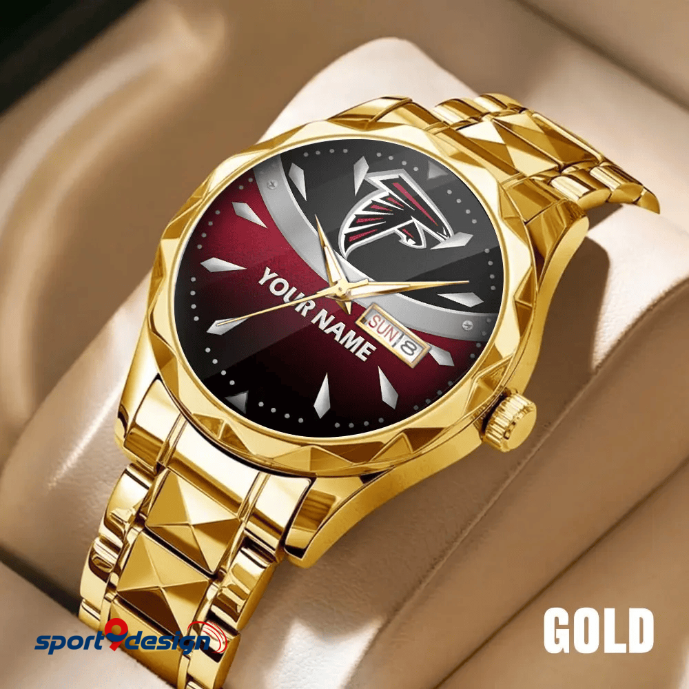 Atlanta Falcons - American Football Men Luxury Hand Watch Custom Any Name Gifts For Fan-Limitted Edition