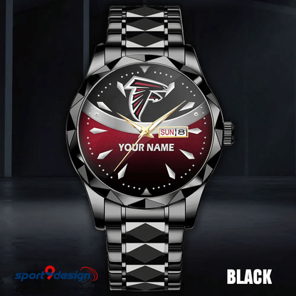 Atlanta Falcons - American Football Men Luxury Hand Watch Custom Any Name Gifts For Fan-Limitted Edition