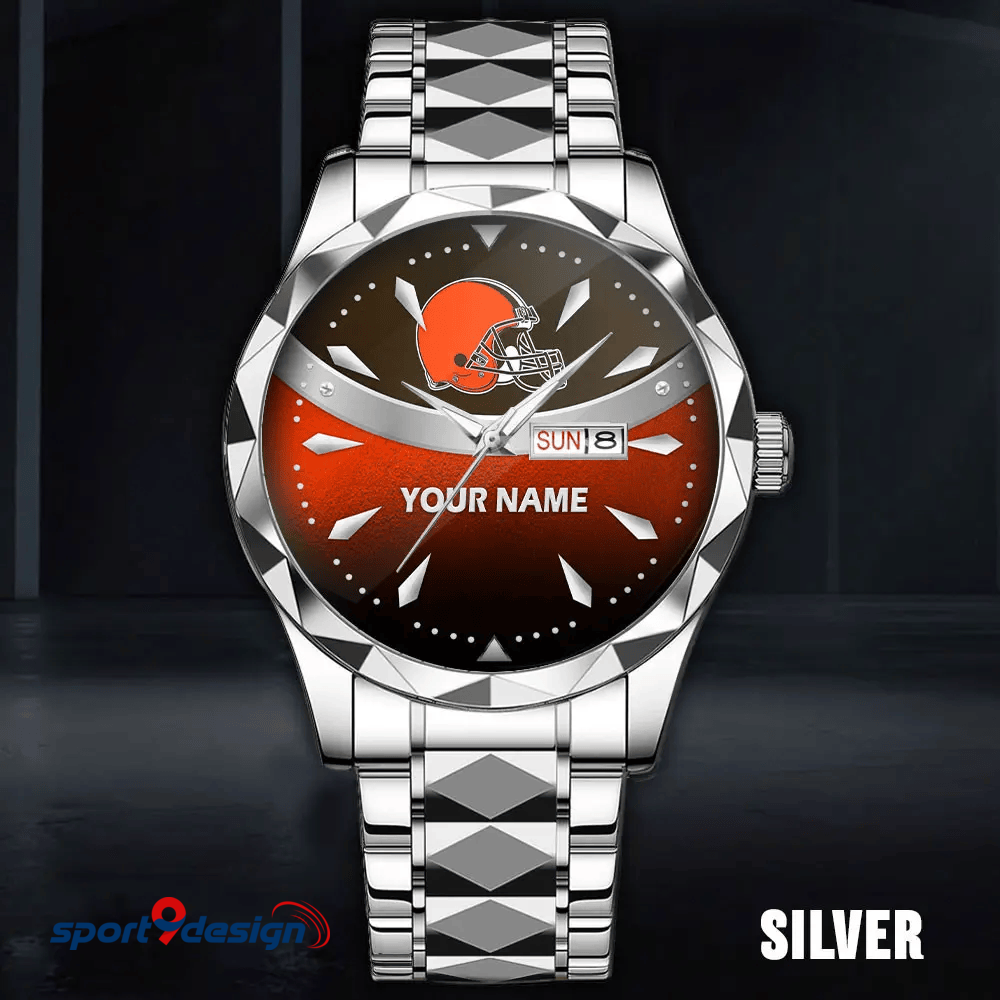 Cleveland Browns - American Football Men Luxury Hand Watch Custom Any Name Gifts For Fan-Limitted Edition