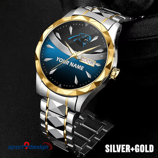 Carolina Panthers - American Football Men Luxury Hand Watch Custom Any Name Gifts For Fan-Limitted Edition