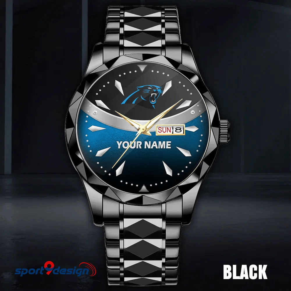 Carolina Panthers - American Football Men Luxury Hand Watch Custom Any Name Gifts For Fan-Limitted Edition