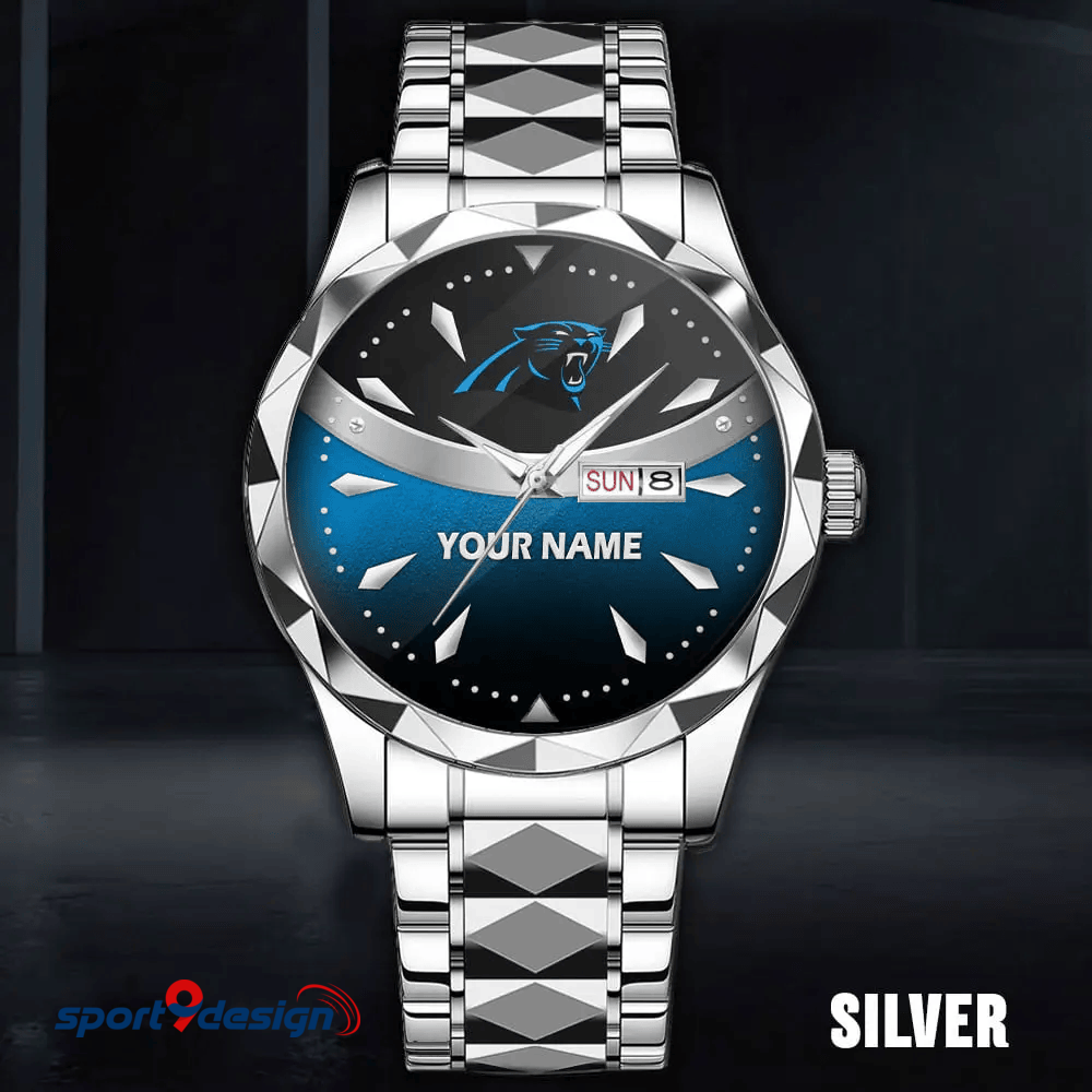 Carolina Panthers - American Football Men Luxury Hand Watch Custom Any Name Gifts For Fan-Limitted Edition