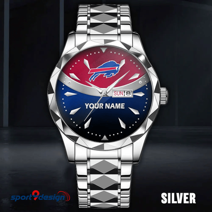 Buffalo Bills - American Football Men Luxury Hand Watch Custom Any Name Gifts For Fan-Limitted Edition