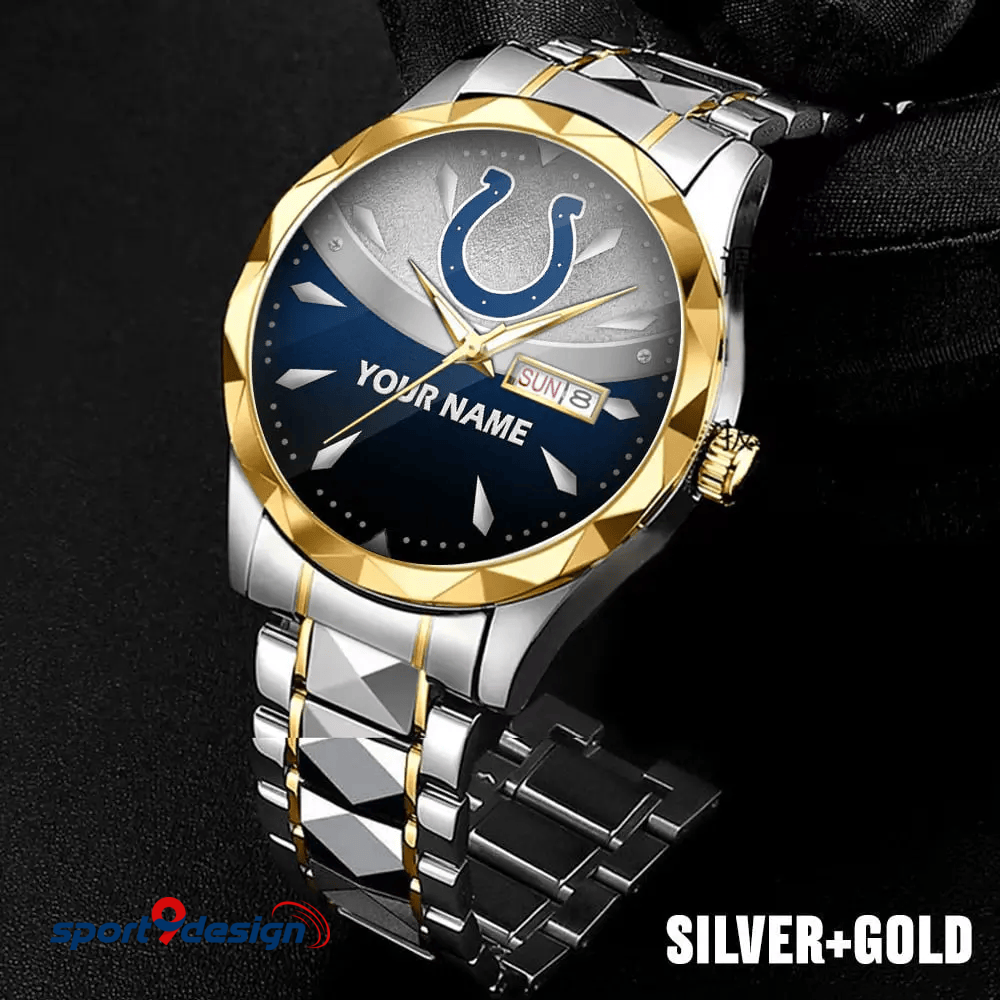 Indianapolis Colts - American Football Men Luxury Hand Watch Custom Any Name Gifts For Fan-Limitted Edition