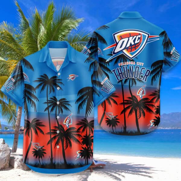 OKC Hawaiian Shirt Coconut Tree