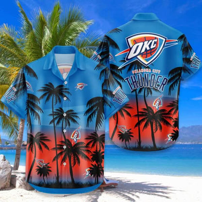 OKC Hawaiian Shirt Coconut Tree