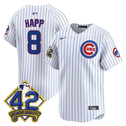 Men's Chicago Cubs 2025 Jackie Robinson Patch Vapor Premier Limited Jersey - All Stitched