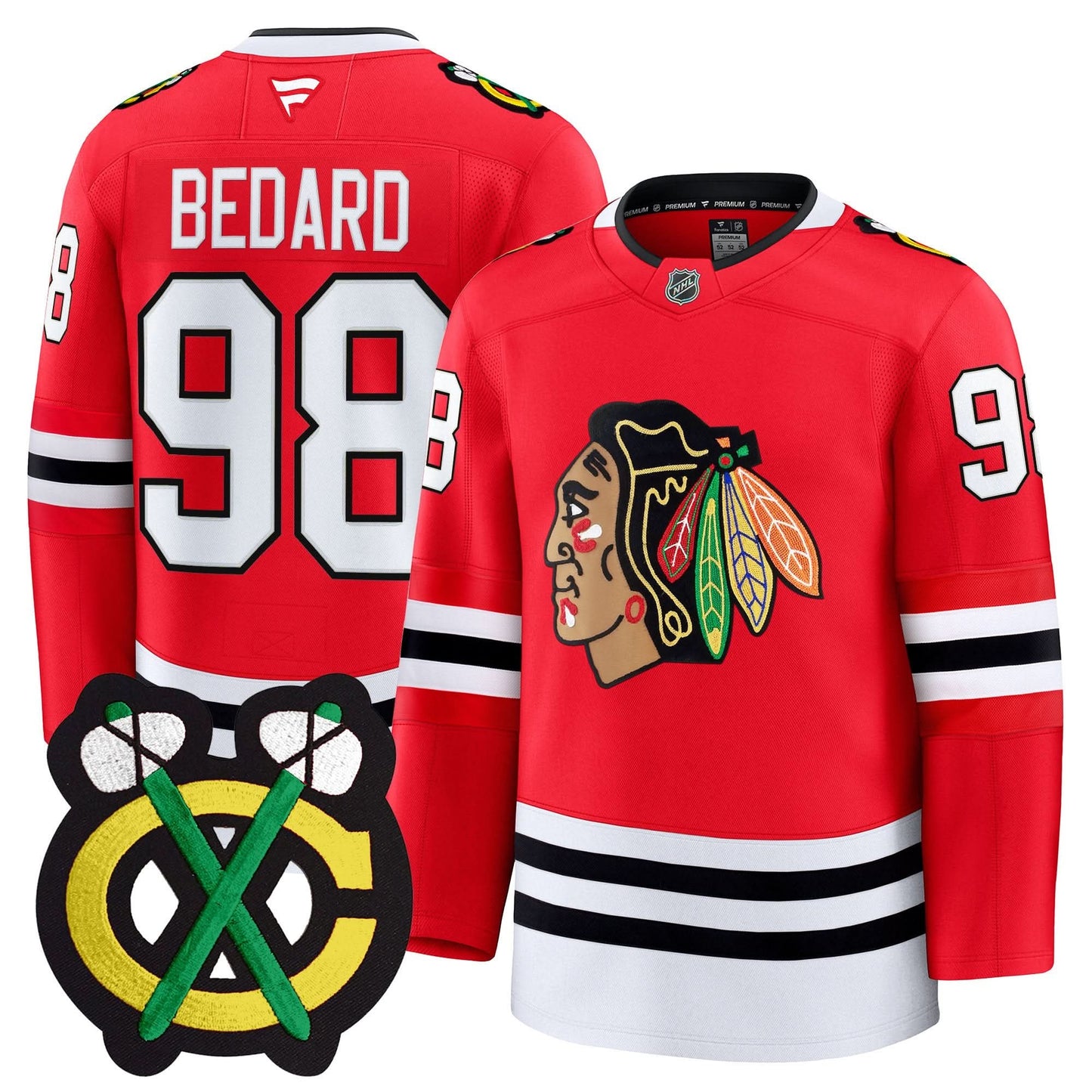 Men's Chicago Blackhawks Winter Classic Patch Premium Jersey - All Stitched