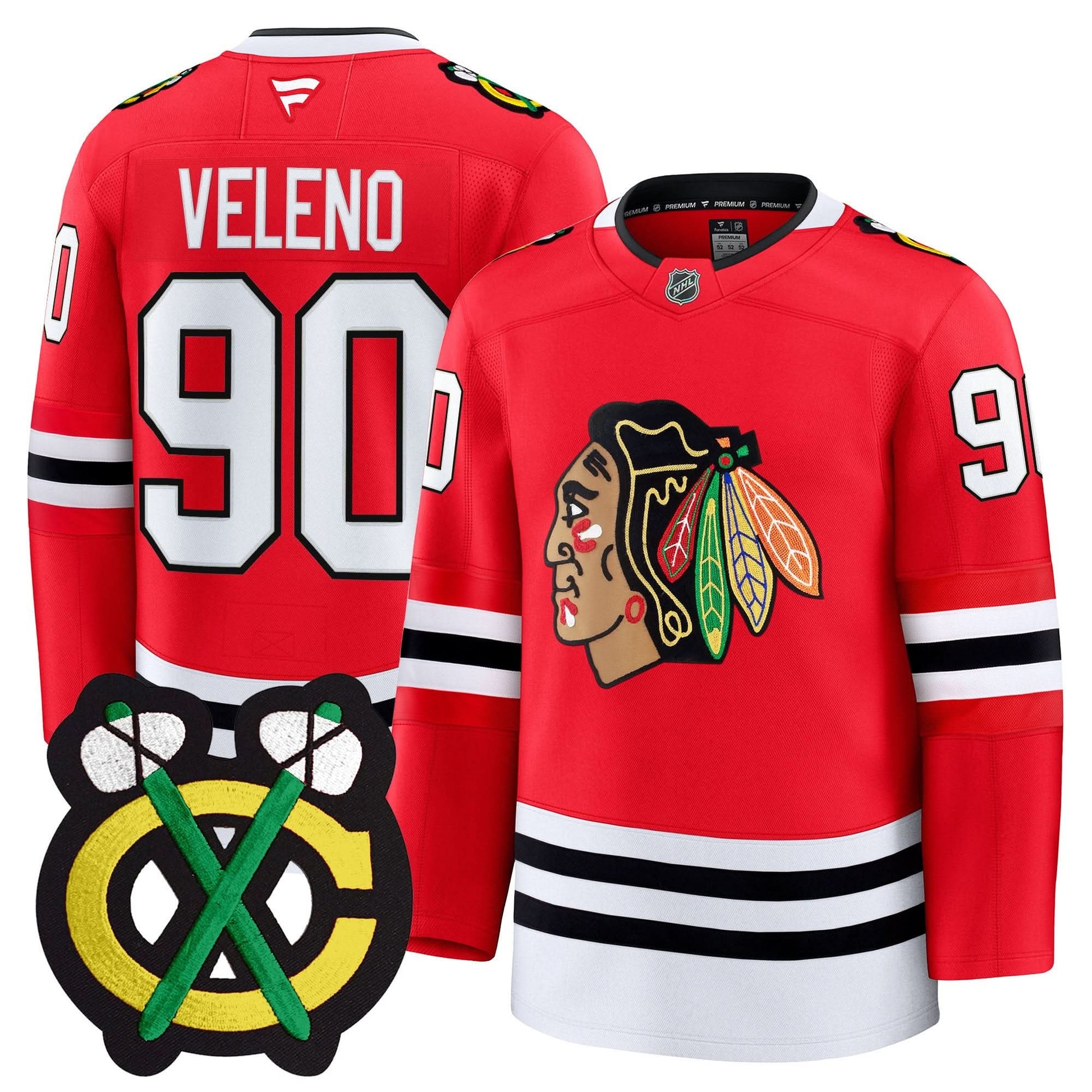 Men's Chicago Blackhawks Winter Classic Patch Premium Jersey - All Stitched