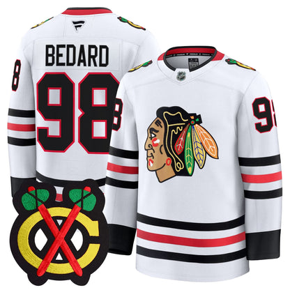 Men's Chicago Blackhawks Winter Classic Patch Premium Jersey - All Stitched