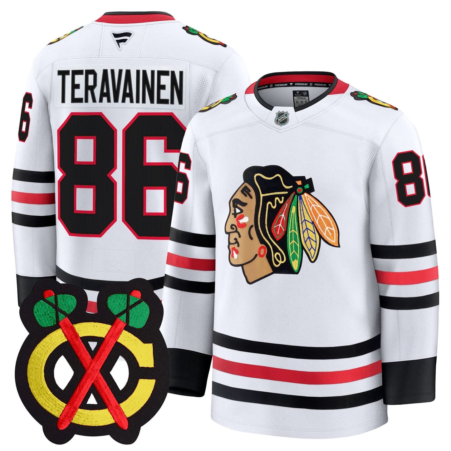 Men's Chicago Blackhawks Winter Classic Patch Premium Jersey - All Stitched
