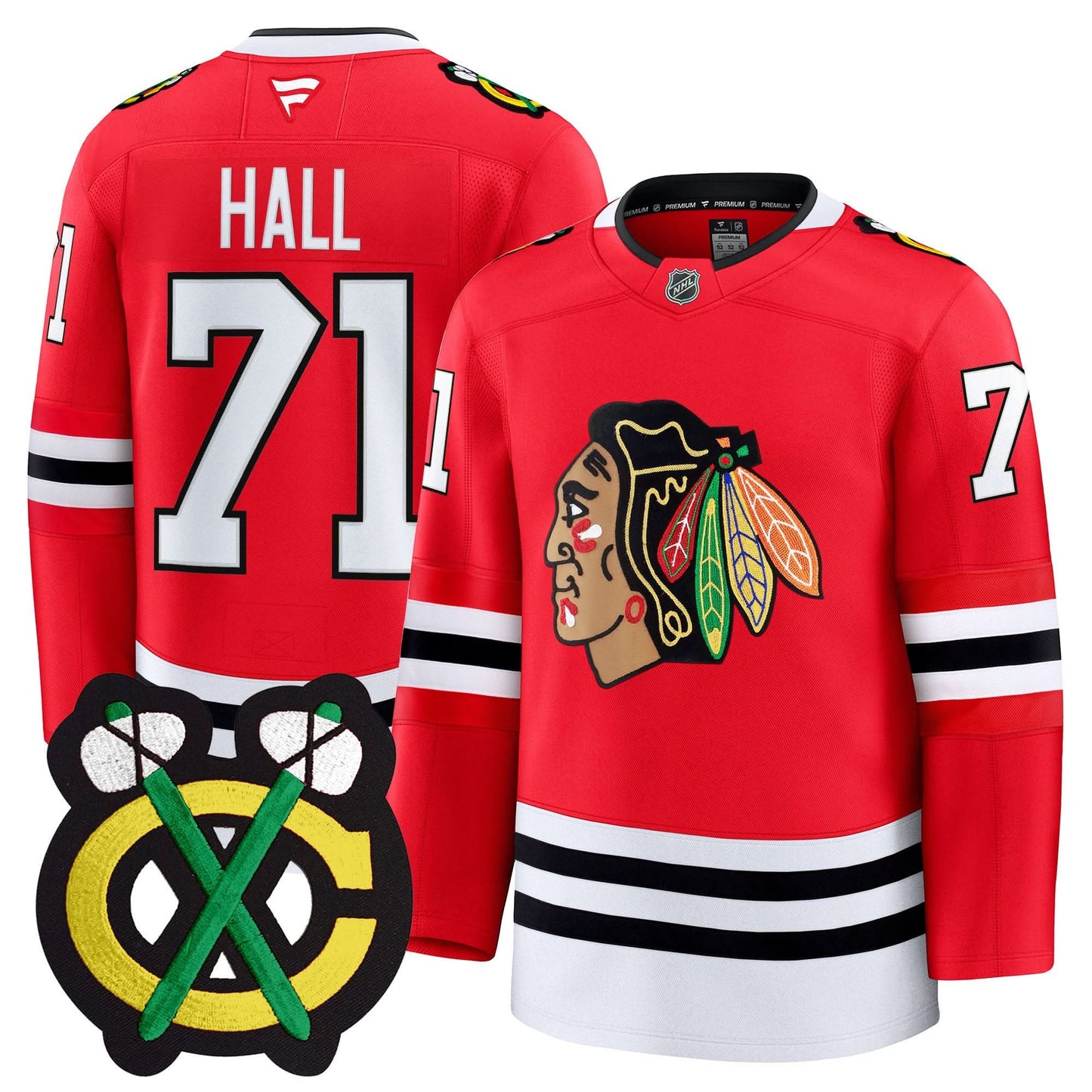 Men's Chicago Blackhawks Winter Classic Patch Premium Jersey - All Stitched