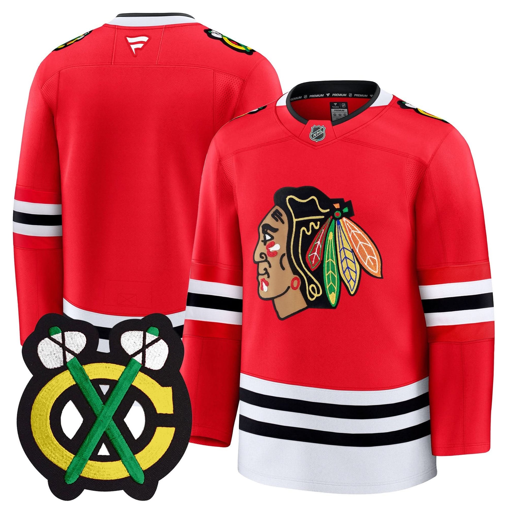 Men's Chicago Blackhawks Winter Classic Patch Premium Jersey - All Stitched