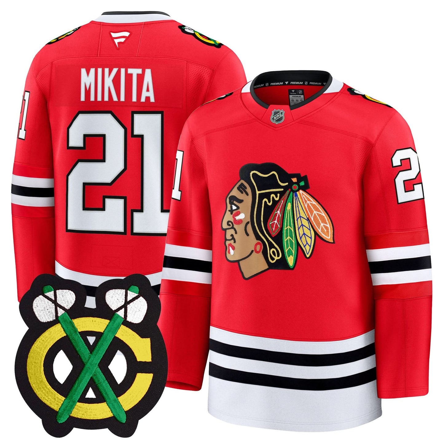 Men's Chicago Blackhawks Winter Classic Patch Premium Jersey - All Stitched