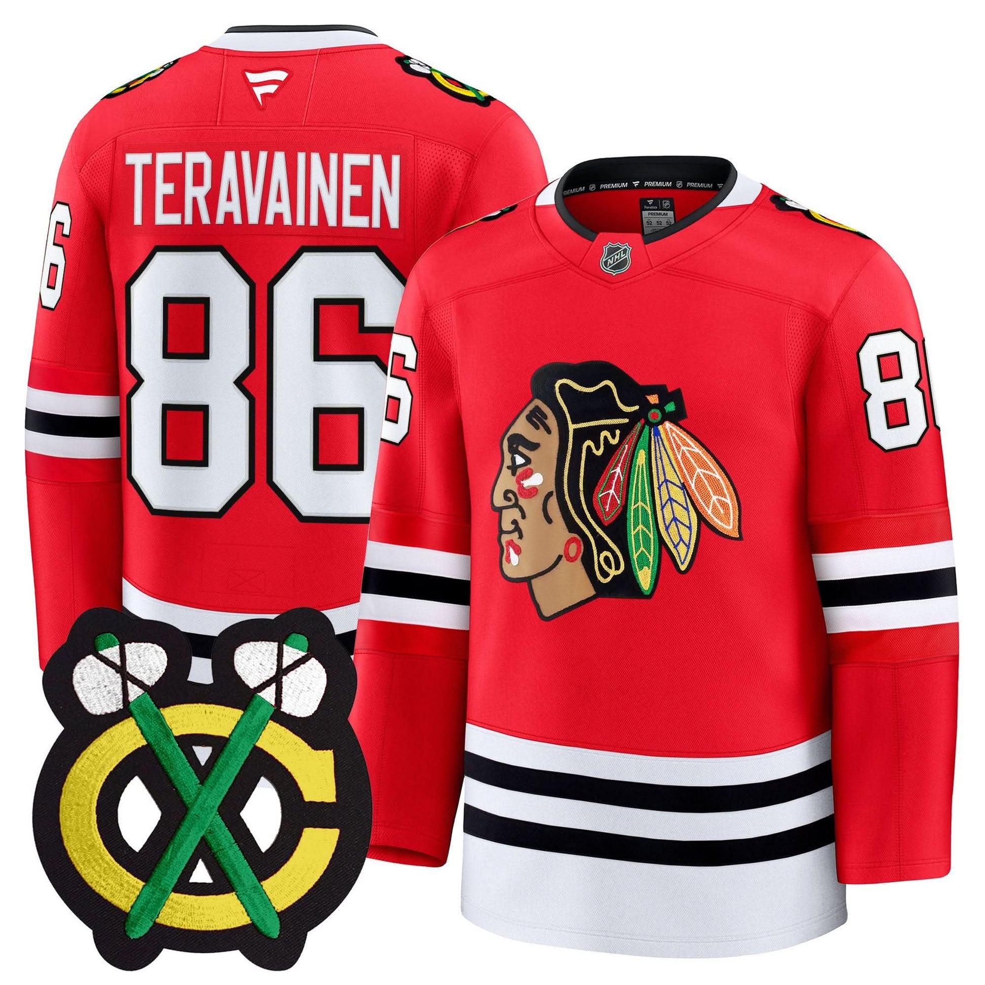 Men's Chicago Blackhawks Winter Classic Patch Premium Jersey - All Stitched