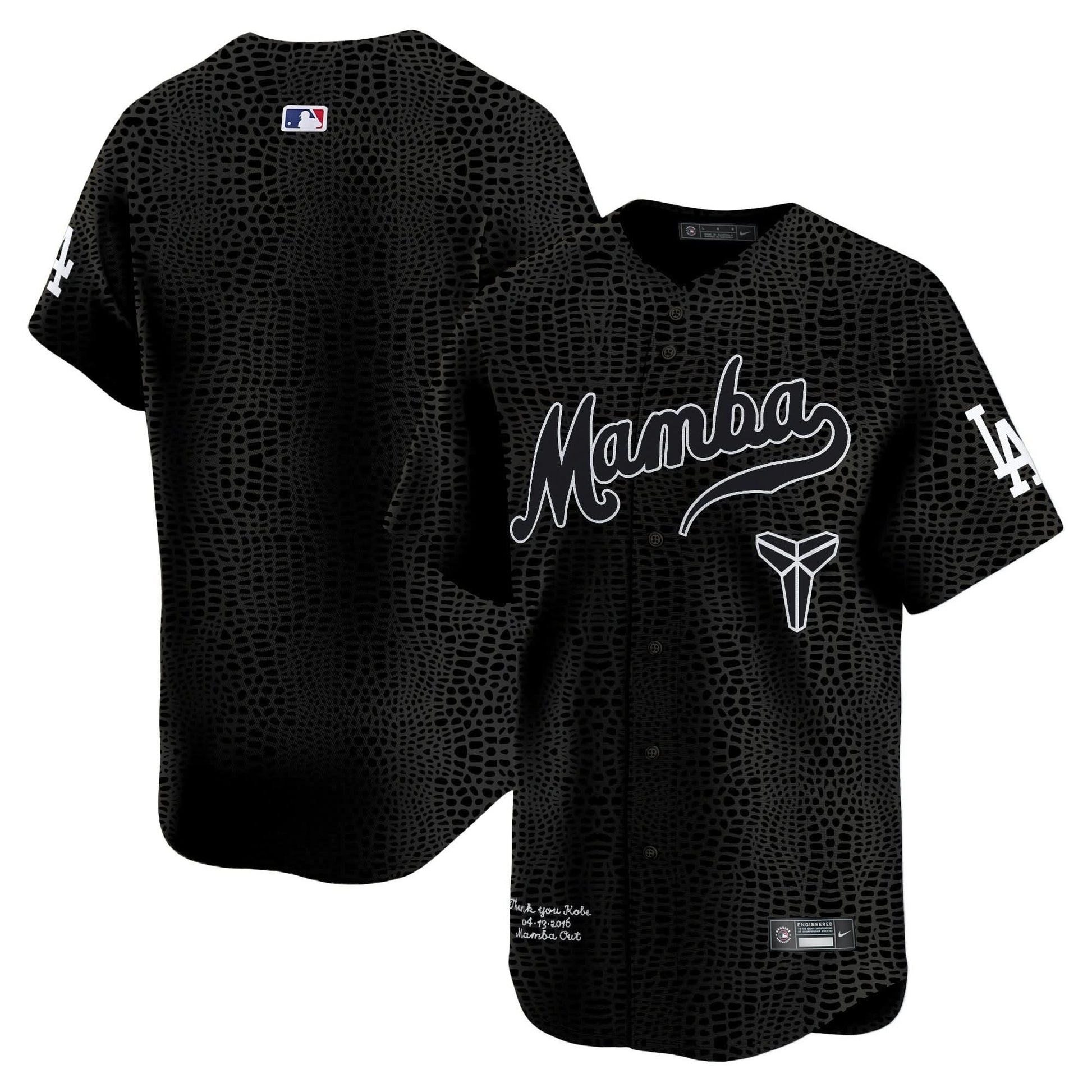 Men's Dodgers Kobe Bryant Mamba Vapor Premier Limited Jersey - All Stitched