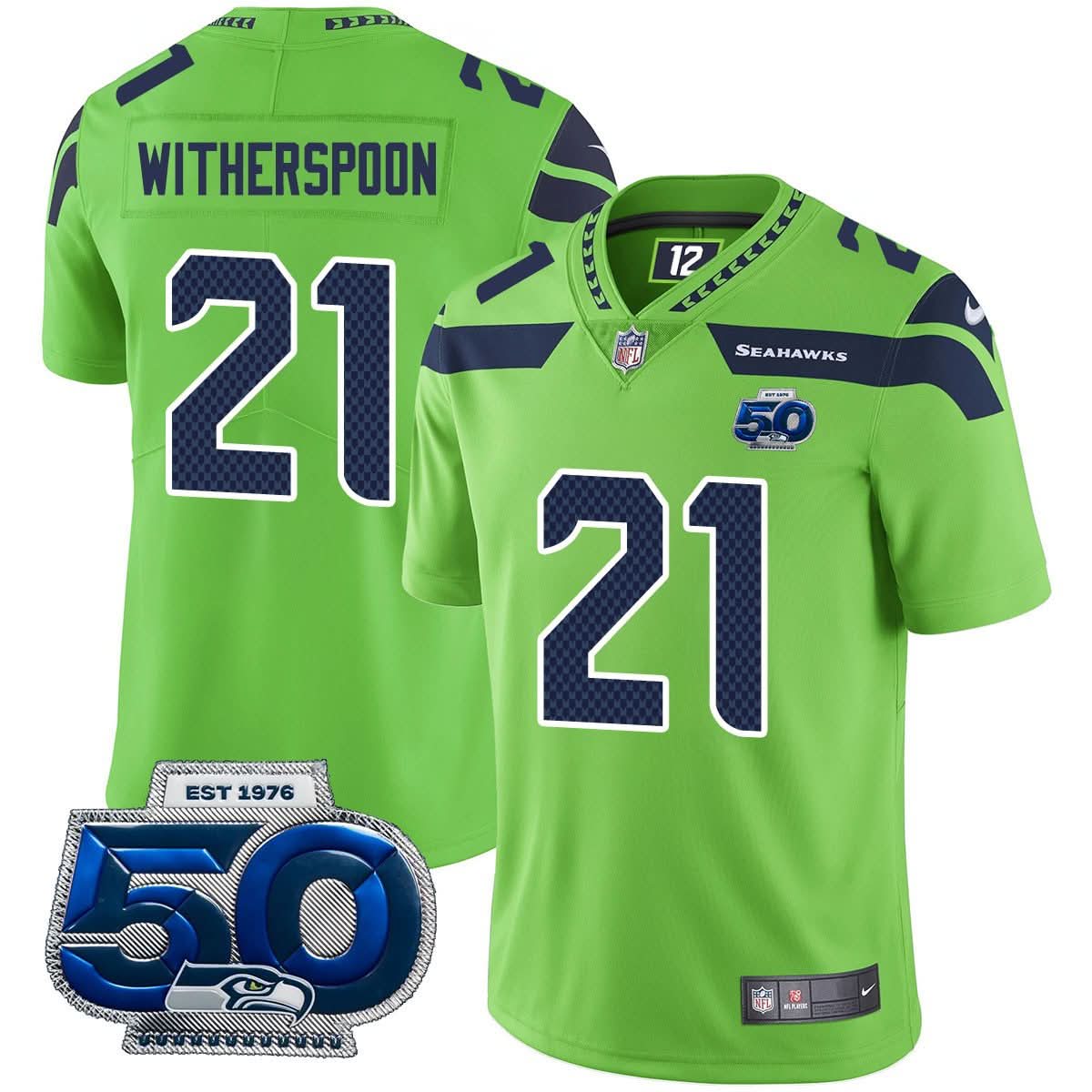 Men's Seattle Seahawks 50th Season Vapor Limited Jersey - All Stitched