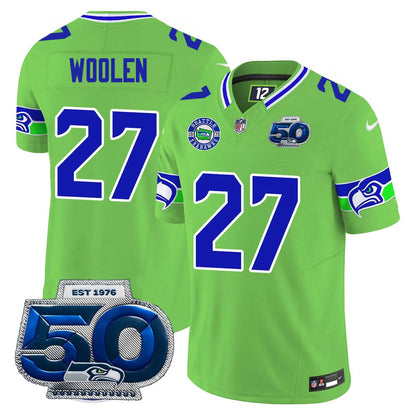 Men's Seattle Seahawks 50th Season Vapor Limited Jersey - All Stitched