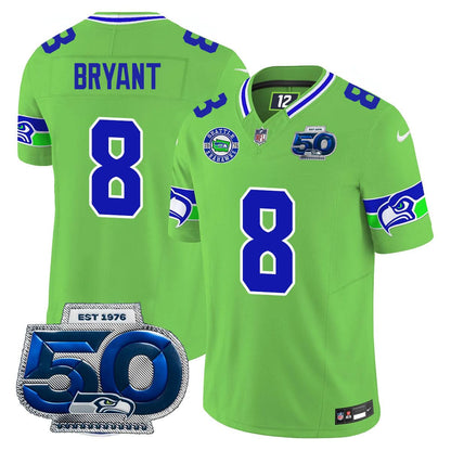 Men's Seattle Seahawks 50th Season Vapor Limited Jersey - All Stitched